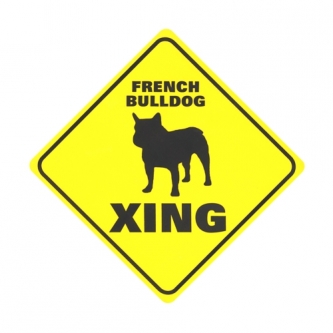 French Bulldog Crossing Sign